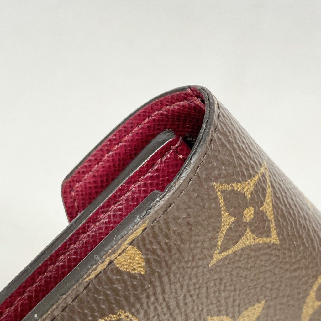 Louis Vuitton Trifold Wallet Monogram Portefeuille Victorine Brown Fuchsia — view 5