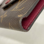 Louis Vuitton Trifold Wallet Monogram Portefeuille Victorine Brown Fuchsia — view 6