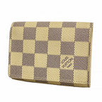 Louis Vuitton Card Case Damier Azur Envelope Business Holder White