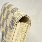 Louis Vuitton Card Case Damier Azur Envelope Business Holder White — view 6