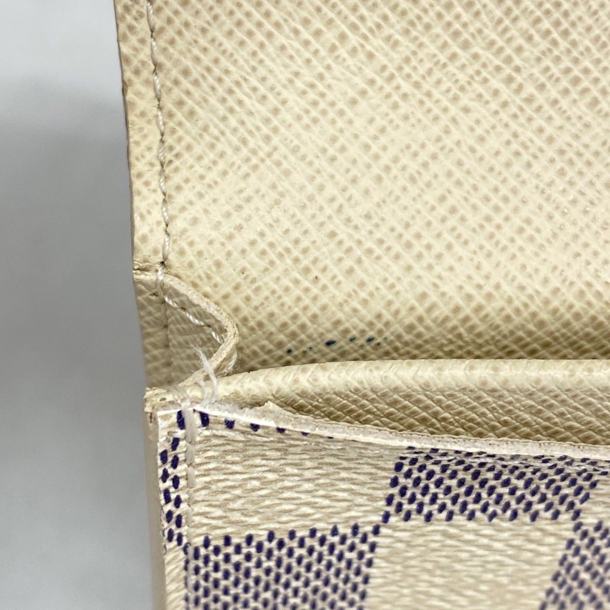 Louis Vuitton Card Case Damier Azur Envelope Business Holder White — view 9