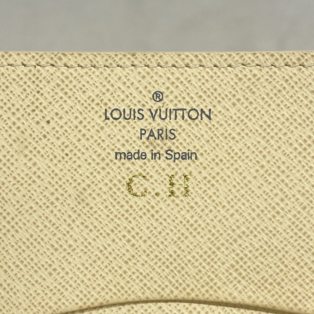 Louis Vuitton Card Case Damier Azur Envelope Business Holder White — view 5