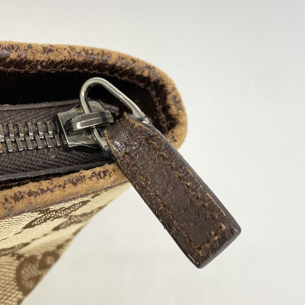 Gucci Tote GG Canvas Brown Silver — view 8