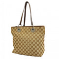 Gucci Tote GG Canvas Brown Silver