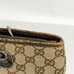 Gucci Tote GG Canvas Brown Silver — view 7