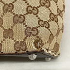 Gucci Tote GG Canvas Brown Silver — view 6
