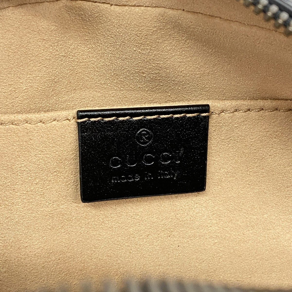 Gucci Shoulder Bag GG Marmont Leather Black Gold — view 5