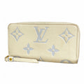 Louis Vuitton Wallet Monogram Empreinte Bicolor Zippy Latte White Candy Blue
