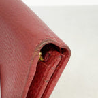 Gucci Wallet GG Marmont Leather Red Gold — view 6