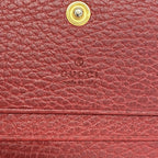 Gucci Wallet GG Marmont Leather Red Gold — view 4