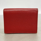 Gucci Wallet GG Marmont Leather Red Gold — view 8