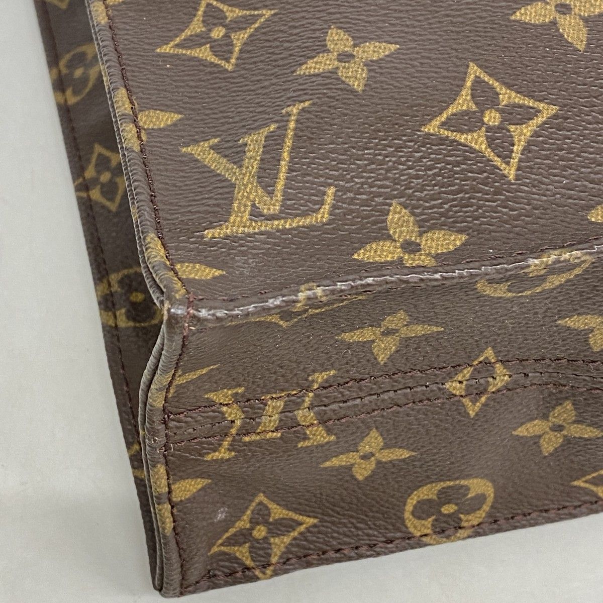 Louis Vuitton Tote Monogram Sac Plat Brown — view 6
