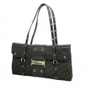 Dior Shoulder Bag Street Chic Canvas Black Silver