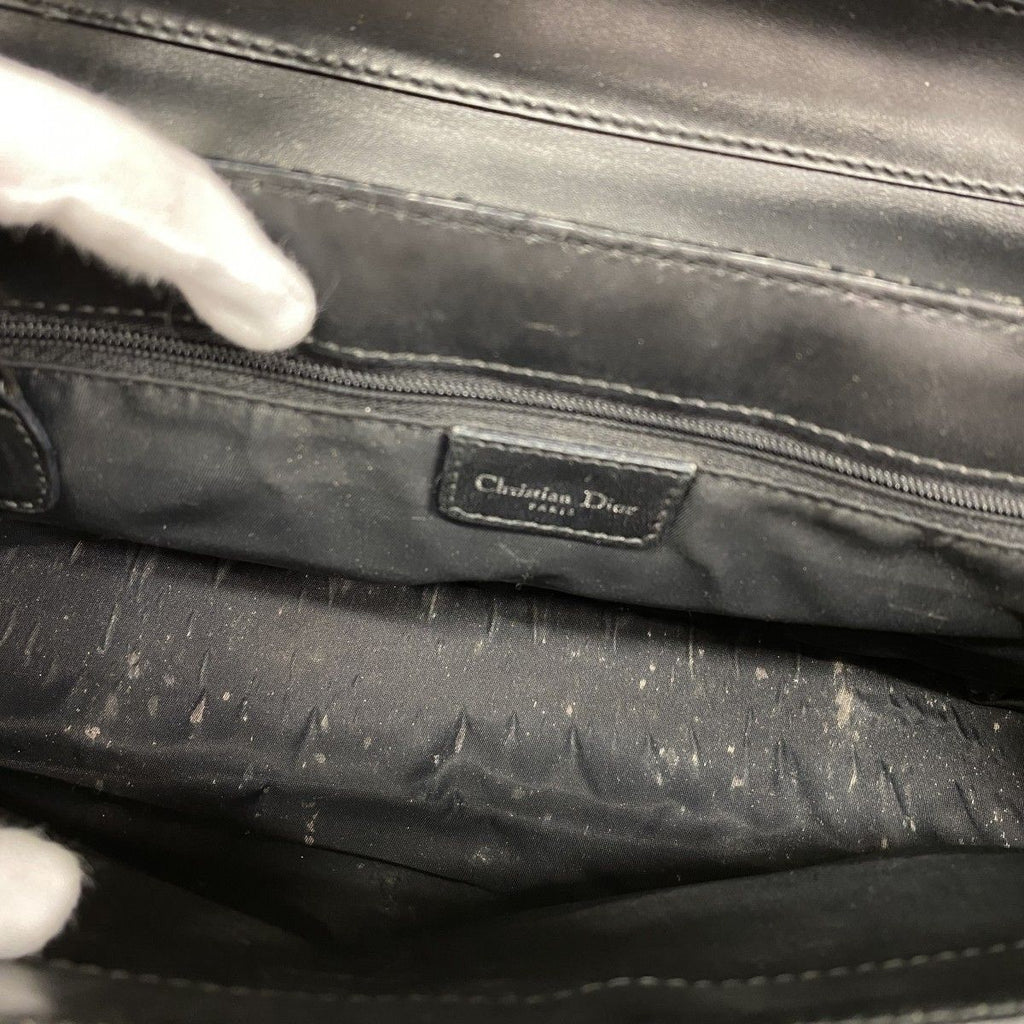 Dior Shoulder Bag Street Chic Canvas Black Silver — view 4