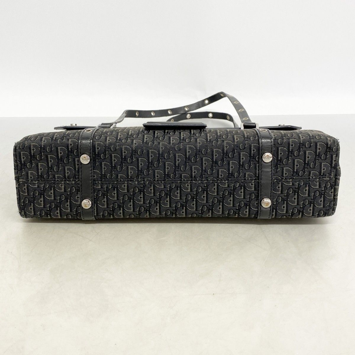 Dior Shoulder Bag Street Chic Canvas Black Silver — view 3