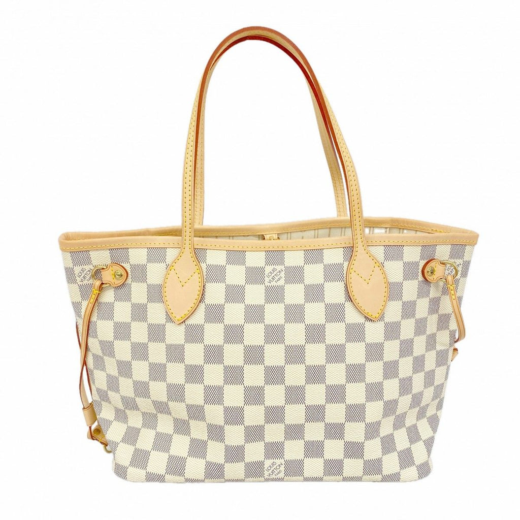 Louis Vuitton Tote Damier Azur Neverfull PM White