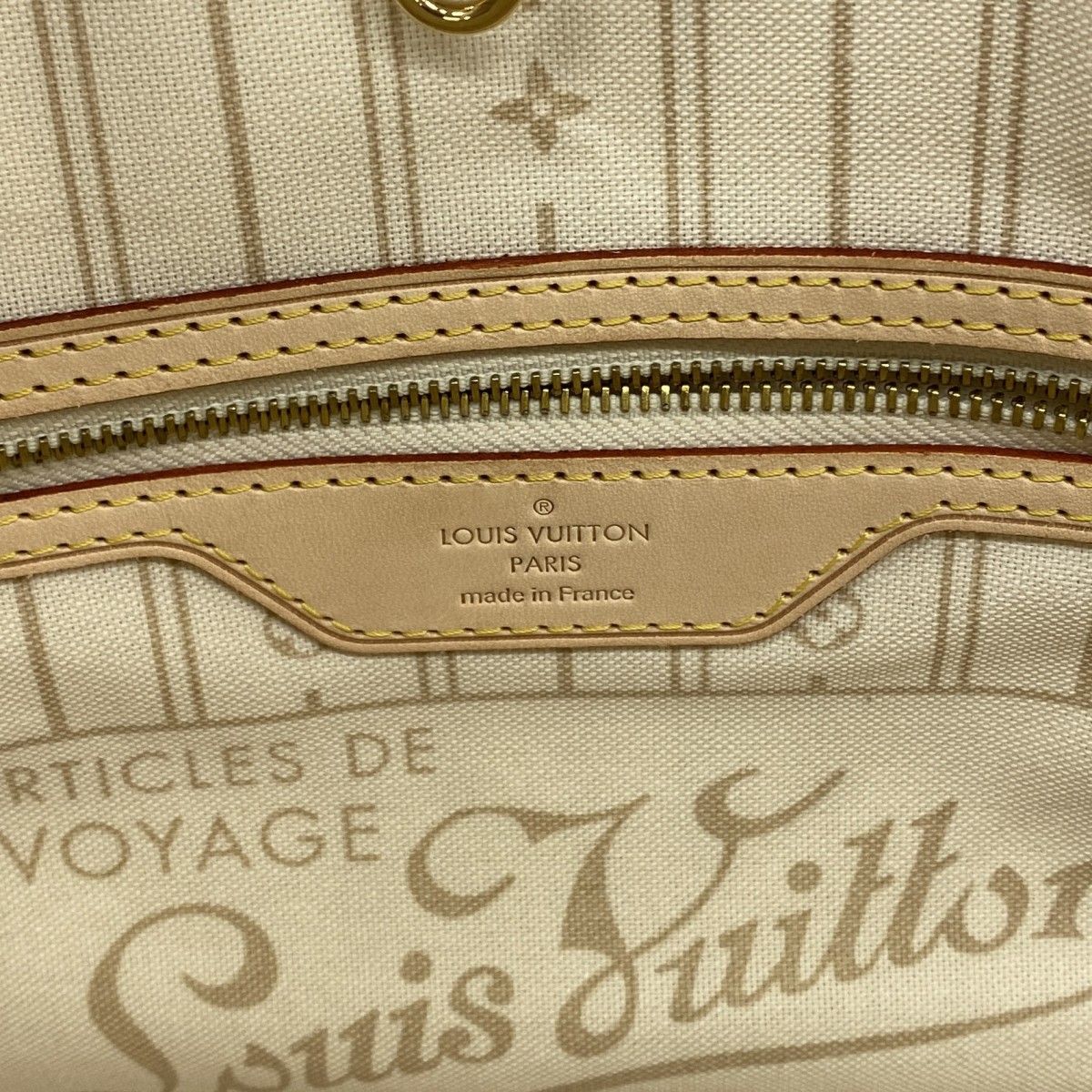 Louis Vuitton Tote Damier Azur Neverfull PM White — view 5