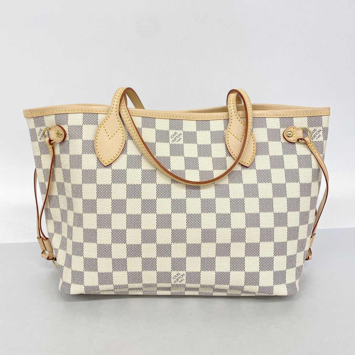 Louis Vuitton Tote Damier Azur Neverfull PM White — view 9