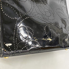Chanel Handbag Camellia Patent Leather Black Gold — view 7