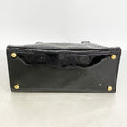 Chanel Handbag Camellia Patent Leather Black Gold — view 3