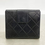 Chanel Wallet Quilted Lambskin Black Silver — view 9