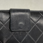 Chanel Wallet Quilted Lambskin Black Silver — view 8
