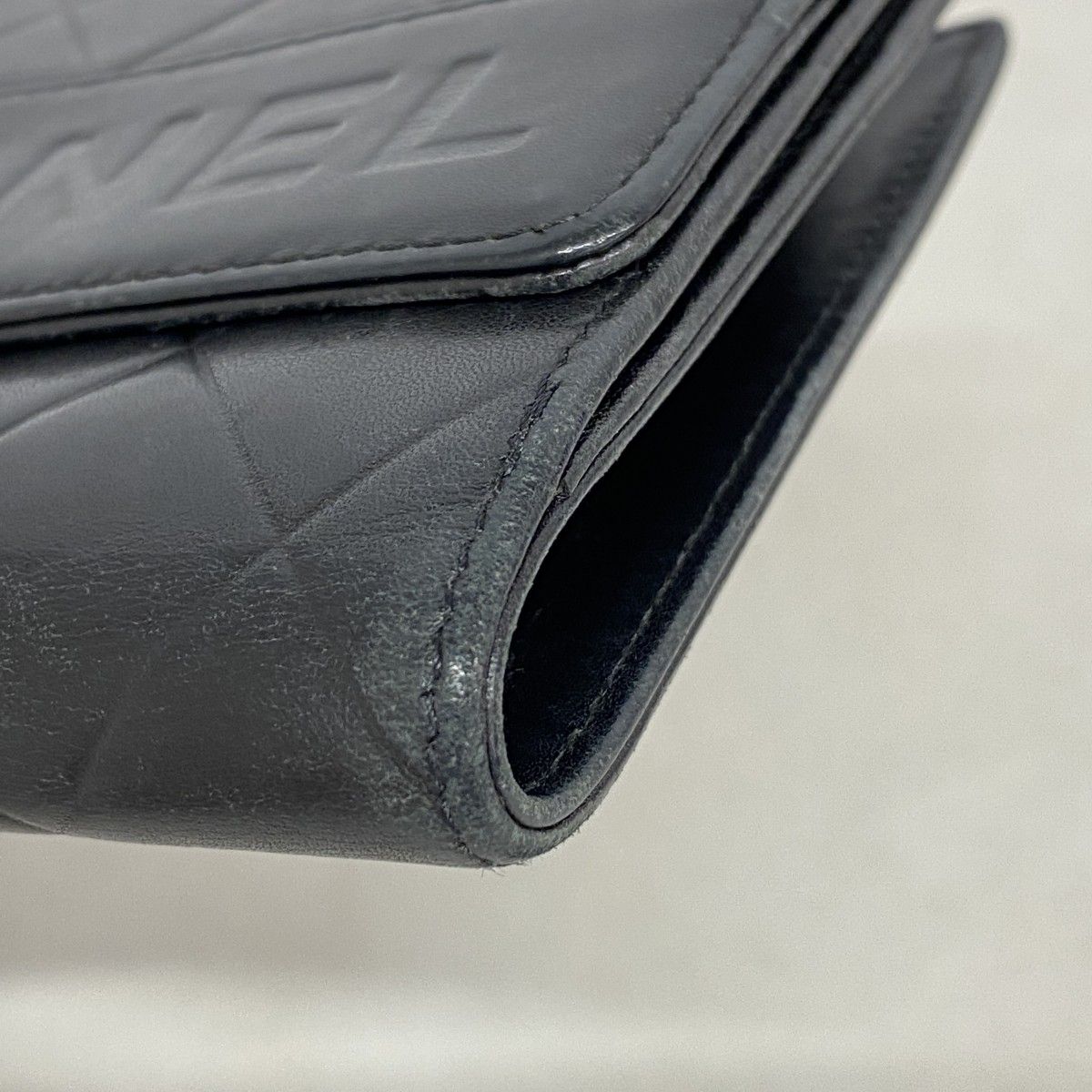 Chanel Wallet Quilted Lambskin Black Silver — view 7