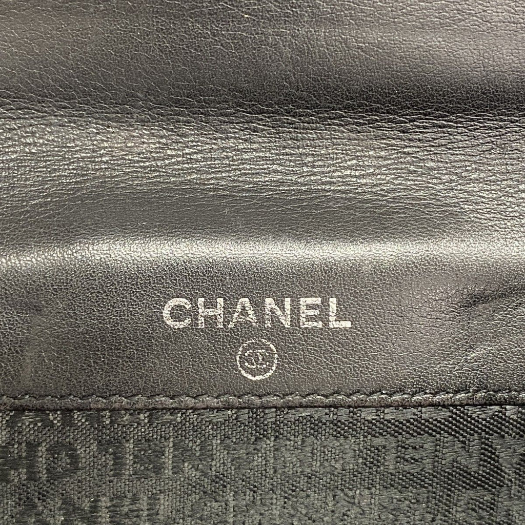 Chanel Wallet Quilted Lambskin Black Silver — view 4