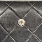 Chanel Wallet Quilted Lambskin Black Silver — view 5