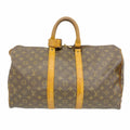 Louis Vuitton Boston Bag Monogram Keepall 45 Brown