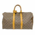 Louis Vuitton Boston Bag Monogram Keepall 45 Brown