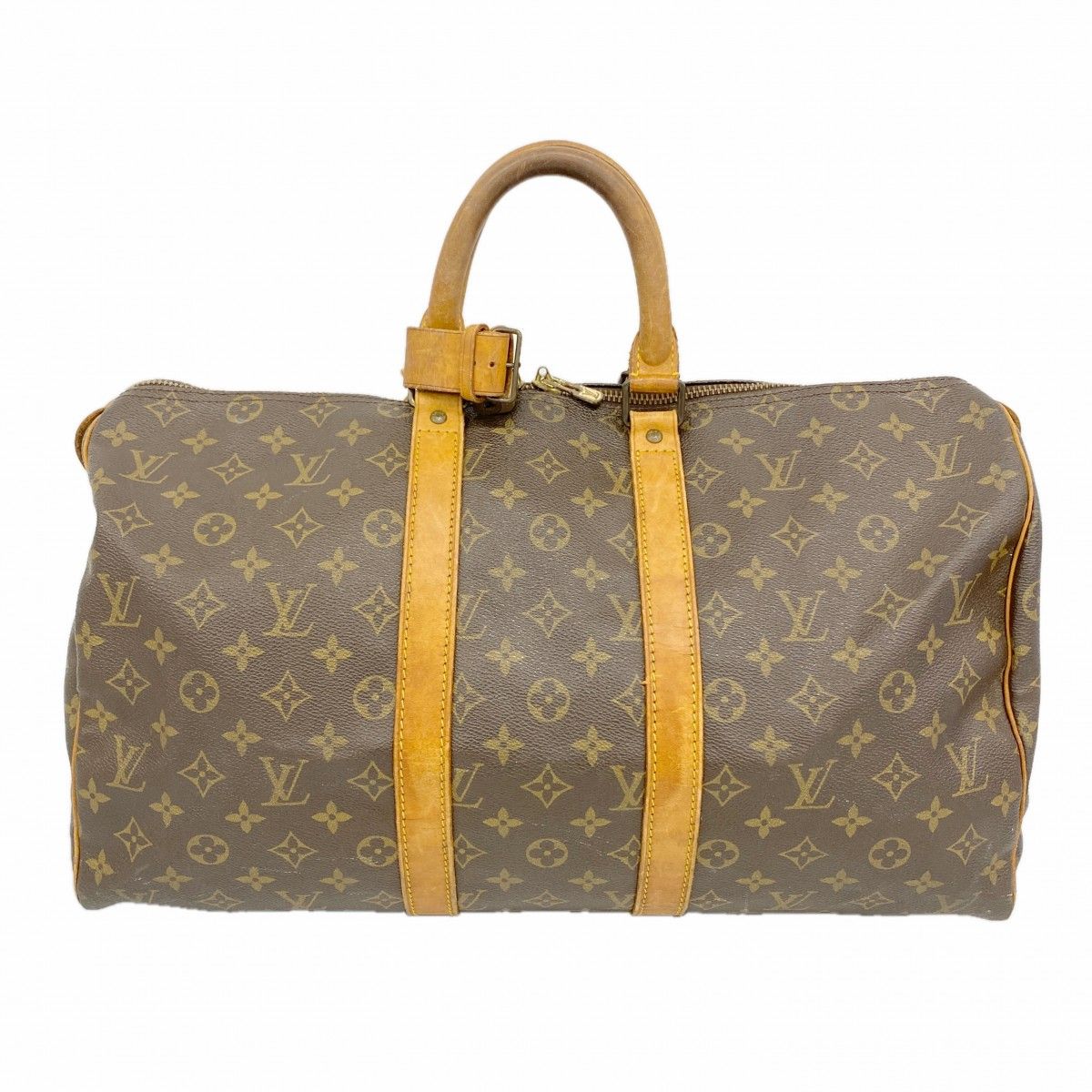 Louis Vuitton Boston Bag Monogram Keepall 45 Brown