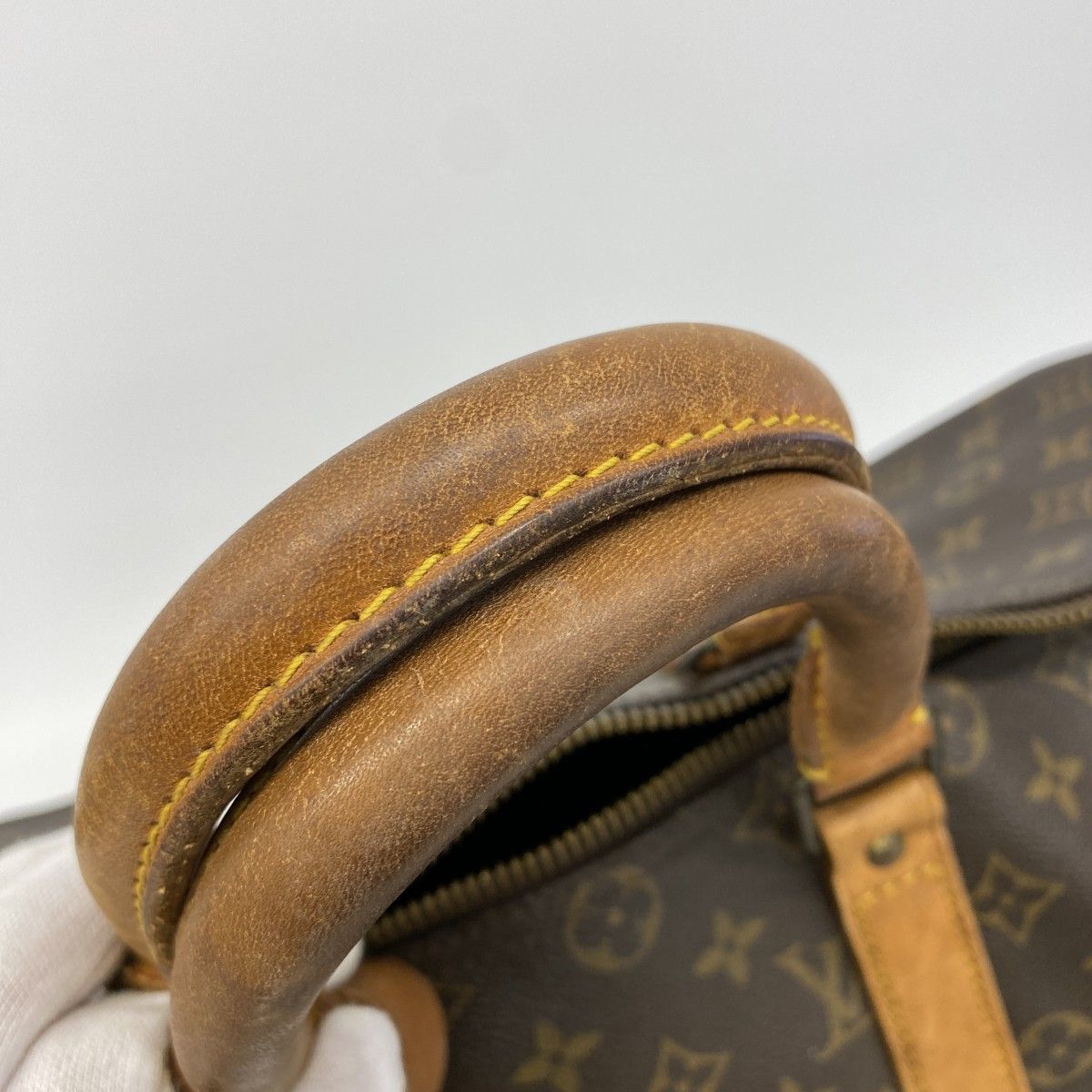 Louis Vuitton Boston Bag Monogram Keepall 45 Brown — view 9