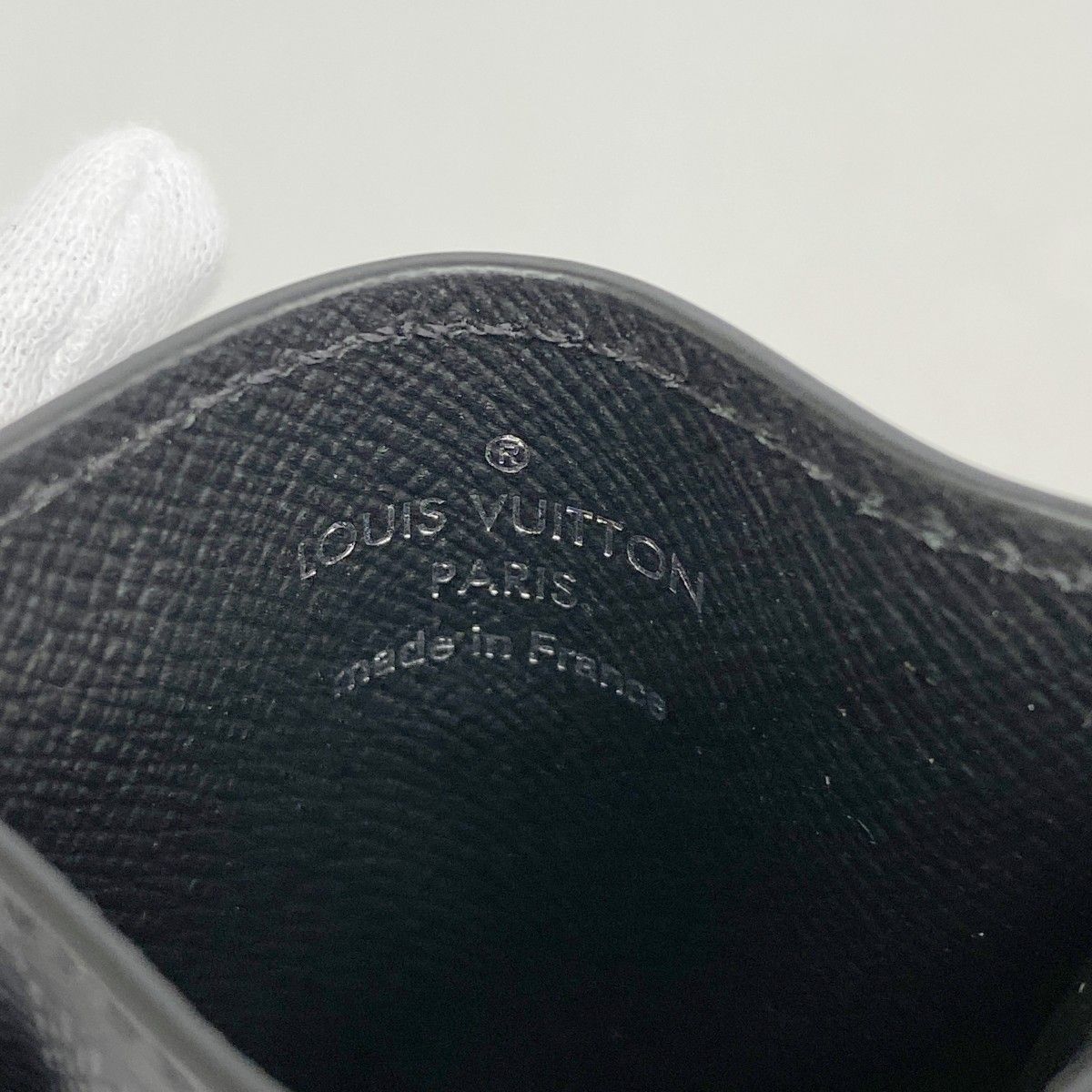 Louis Vuitton Card Case Damier Graphite Holder Pants Black Gray — view 4