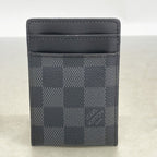 Louis Vuitton Card Case Damier Graphite Holder Pants Black Gray — view 7