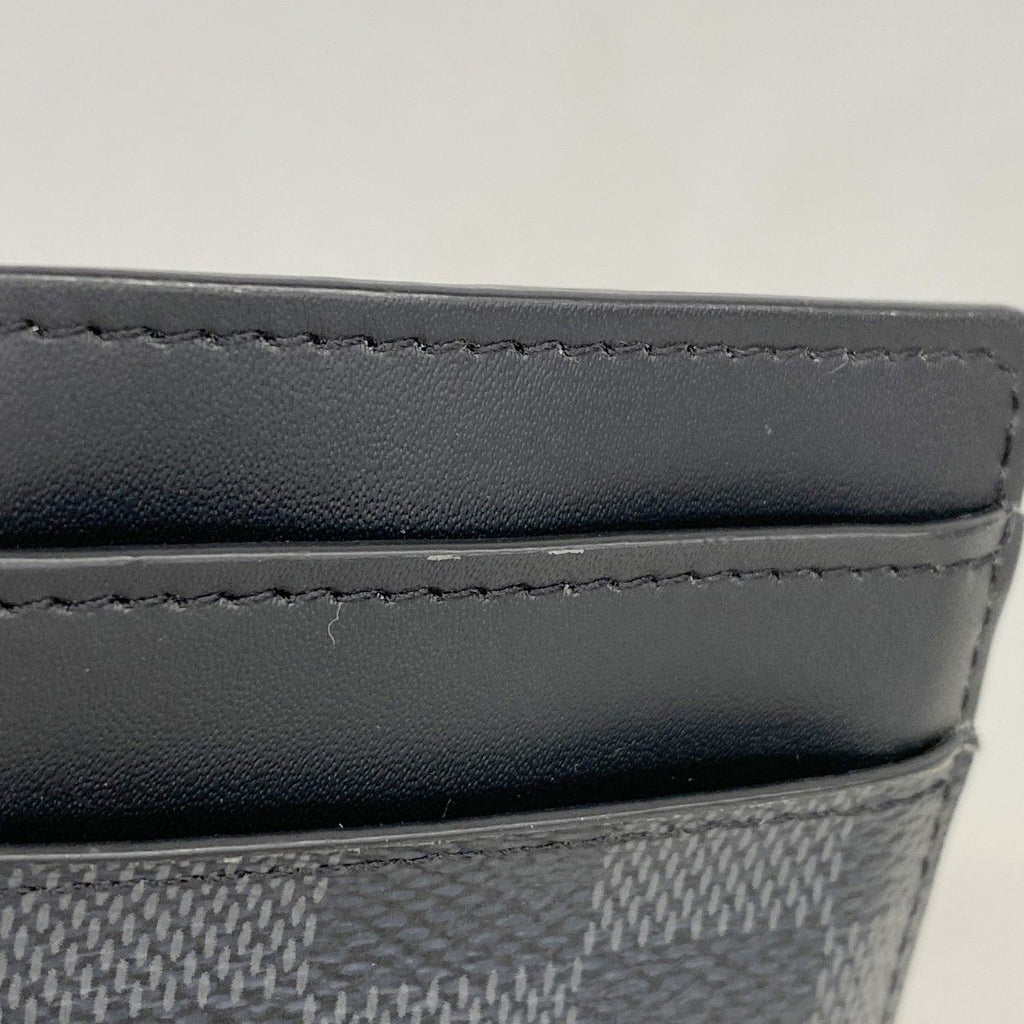 Louis Vuitton Card Case Damier Graphite Holder Pants Black Gray — view 5