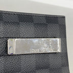 Louis Vuitton Card Case Damier Graphite Holder Pants Black Gray — view 6