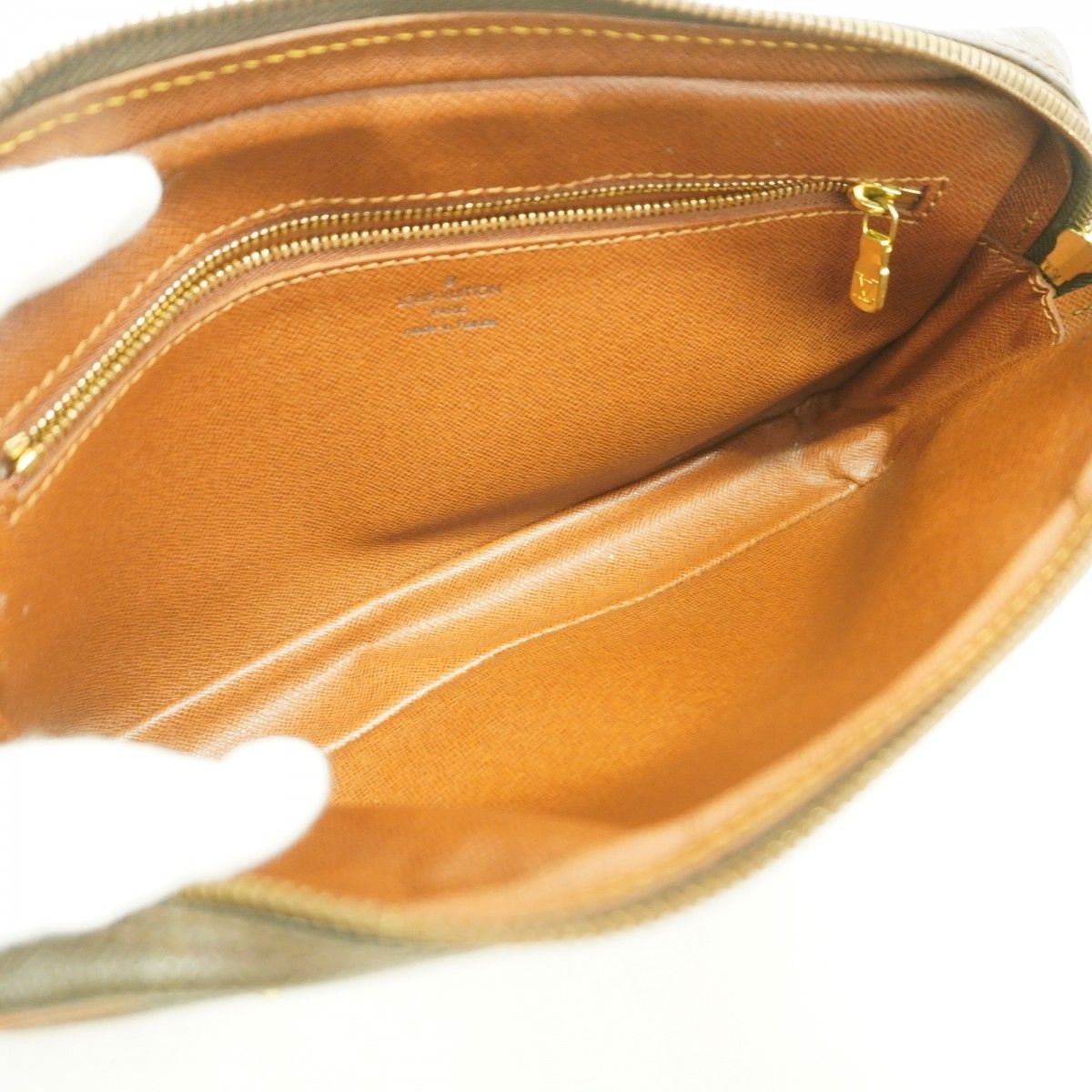 Louis Vuitton Clutch Monogram Marly Dragonne GM Brown — view 4