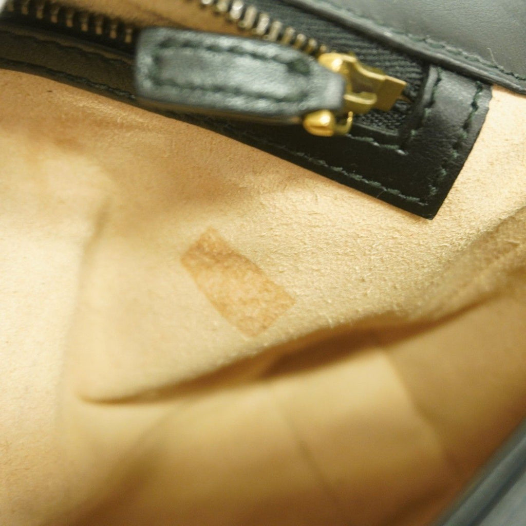 Gucci Shoulder Bag GG Marmont Leather Black Gold — view 9