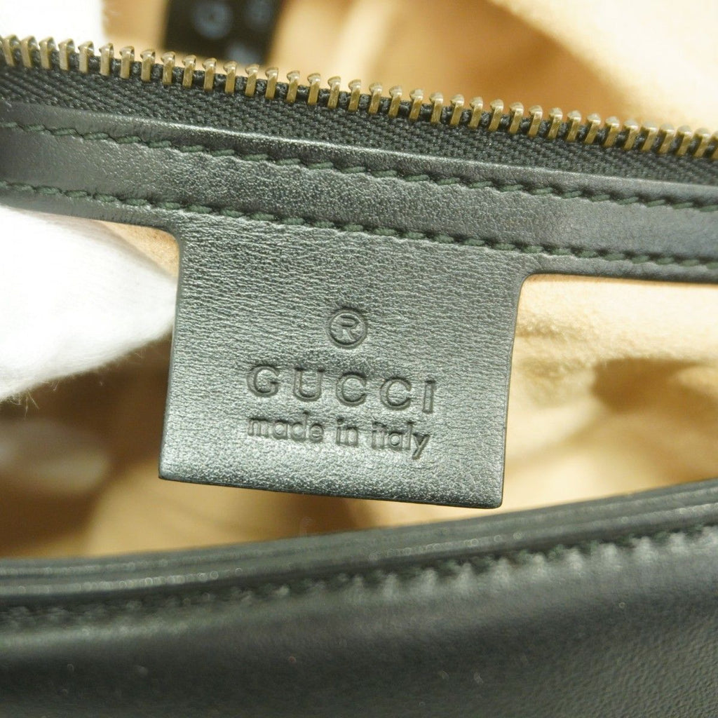 Gucci Shoulder Bag GG Marmont Leather Black Gold — view 5