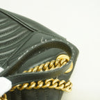 Gucci Shoulder Bag GG Marmont Leather Black Gold — view 8