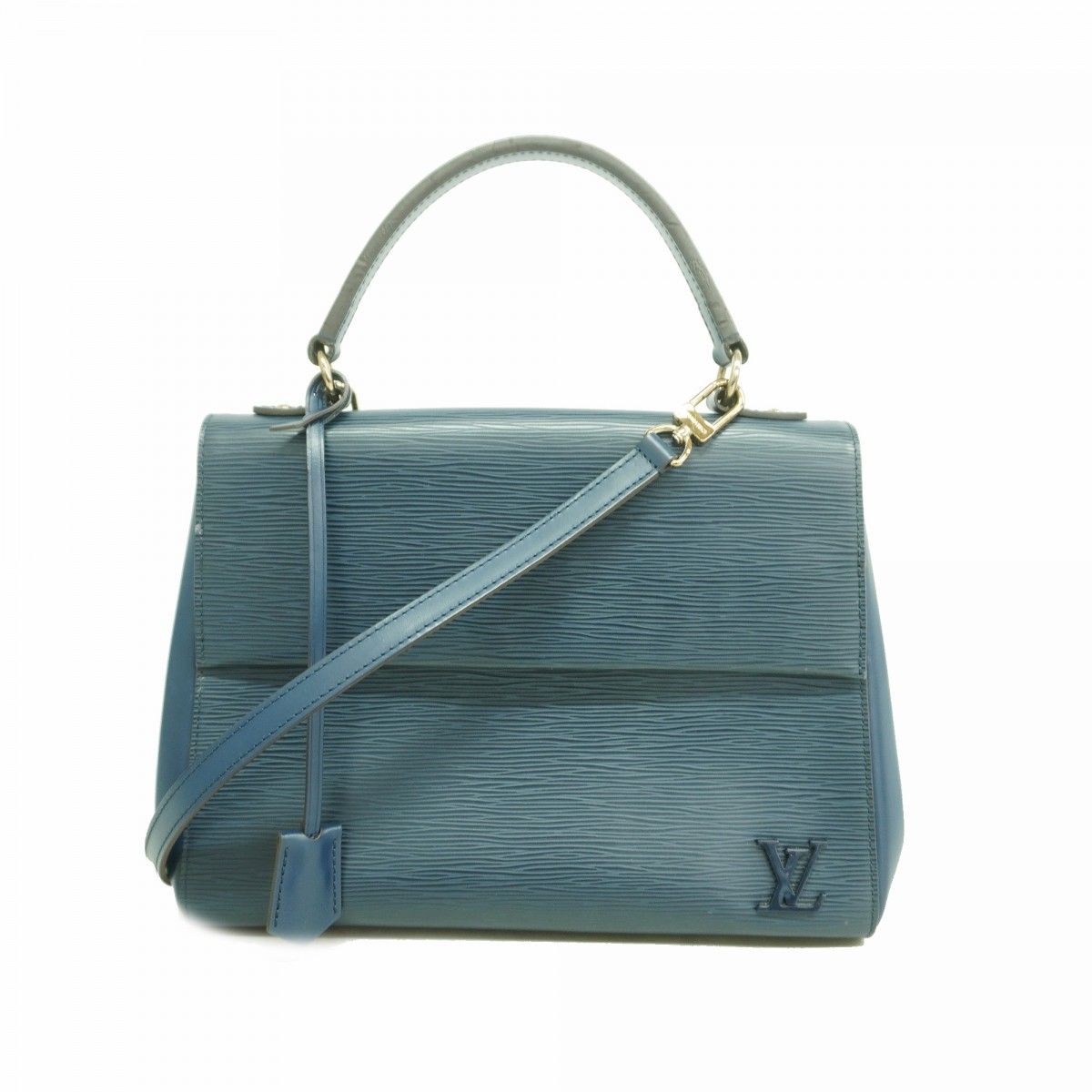 Louis Vuitton Handbag Epi Cluny MM Andigo Blue 2-Way