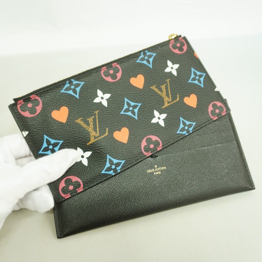 Louis Vuitton Shoulder Wallet Game on Pochette Felicie Black Multicolor — view 9