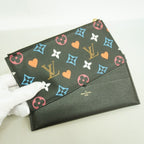 Louis Vuitton Shoulder Wallet Game on Pochette Felicie Black Multicolor — view 9