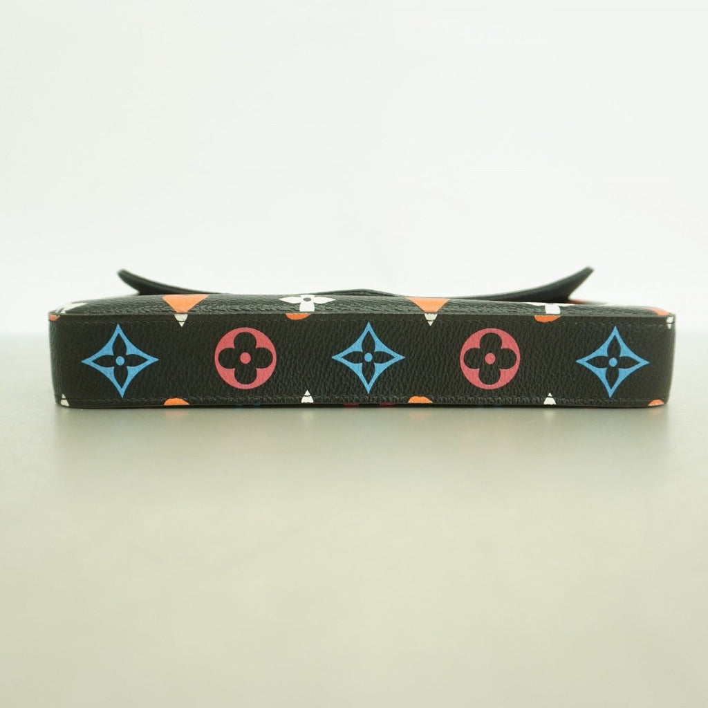 Louis Vuitton Shoulder Wallet Game on Pochette Felicie Black Multicolor — view 3
