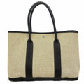 Hermes Tote Garden Party PM Toile Ash Black Beige Silver