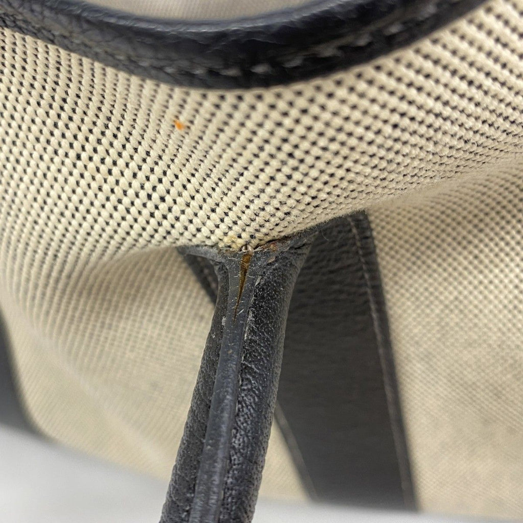 Hermes Tote Garden Party PM Toile Ash Black Beige Silver — view 6