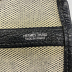 Hermes Tote Garden Party PM Toile Ash Black Beige Silver — view 5