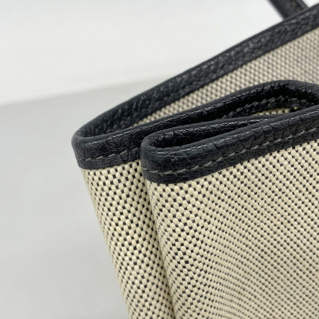 Hermes Tote Garden Party PM Toile Ash Black Beige Silver — view 8