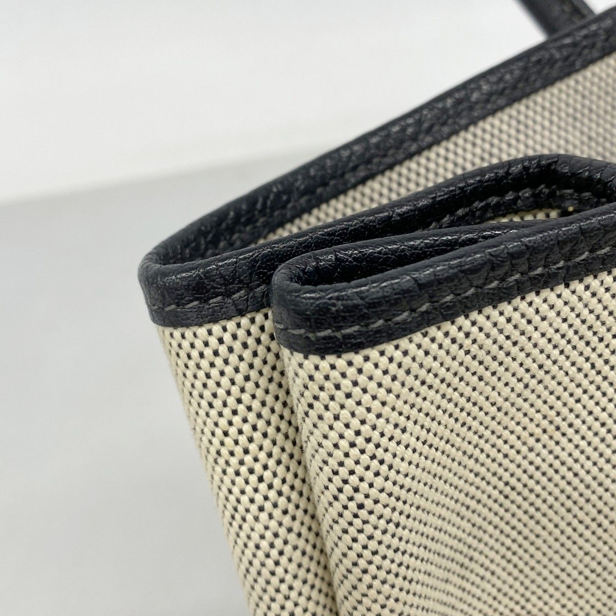 Hermes Tote Garden Party PM Toile Ash Black Beige Silver — view 8